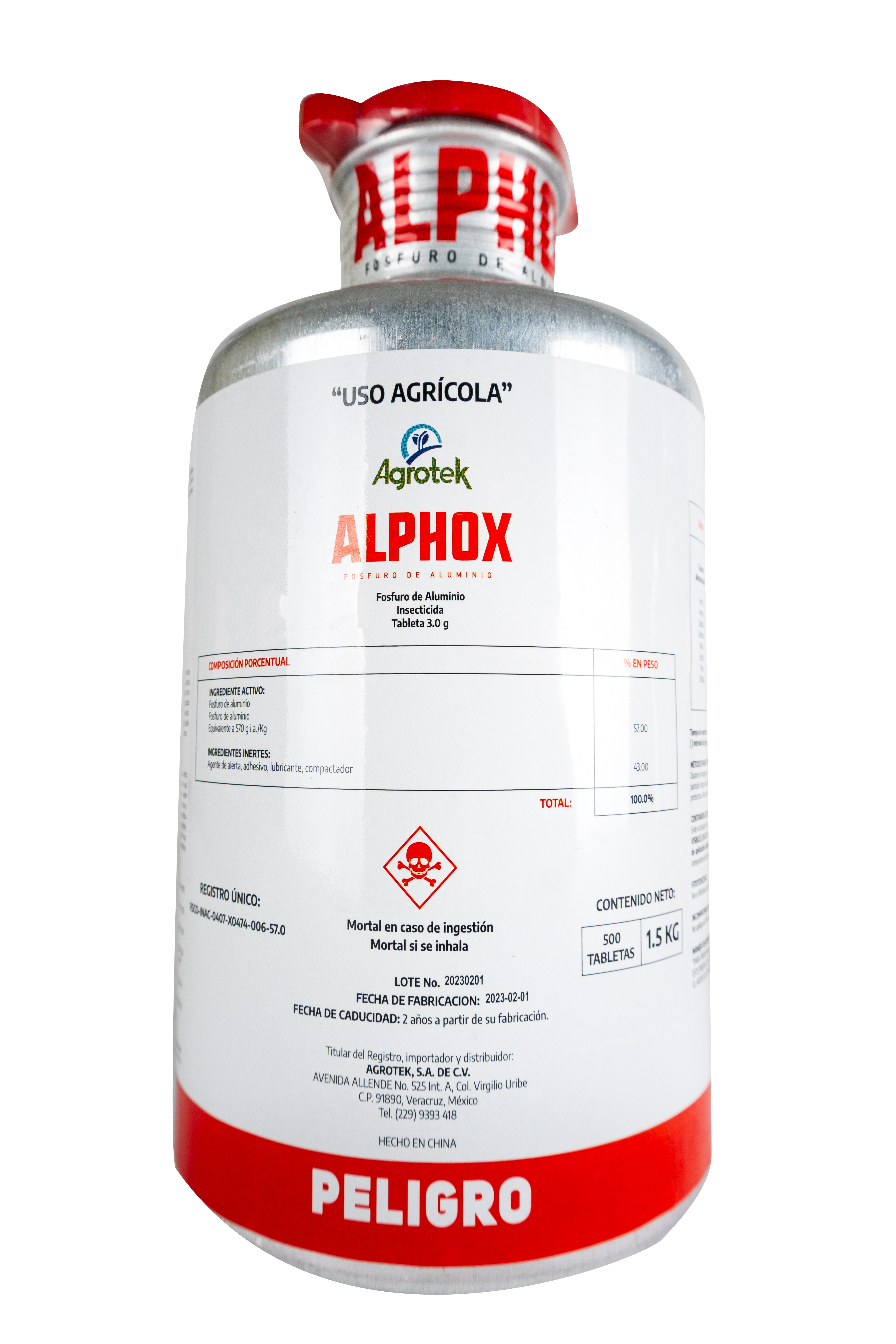 Bote de aluminio Alphox